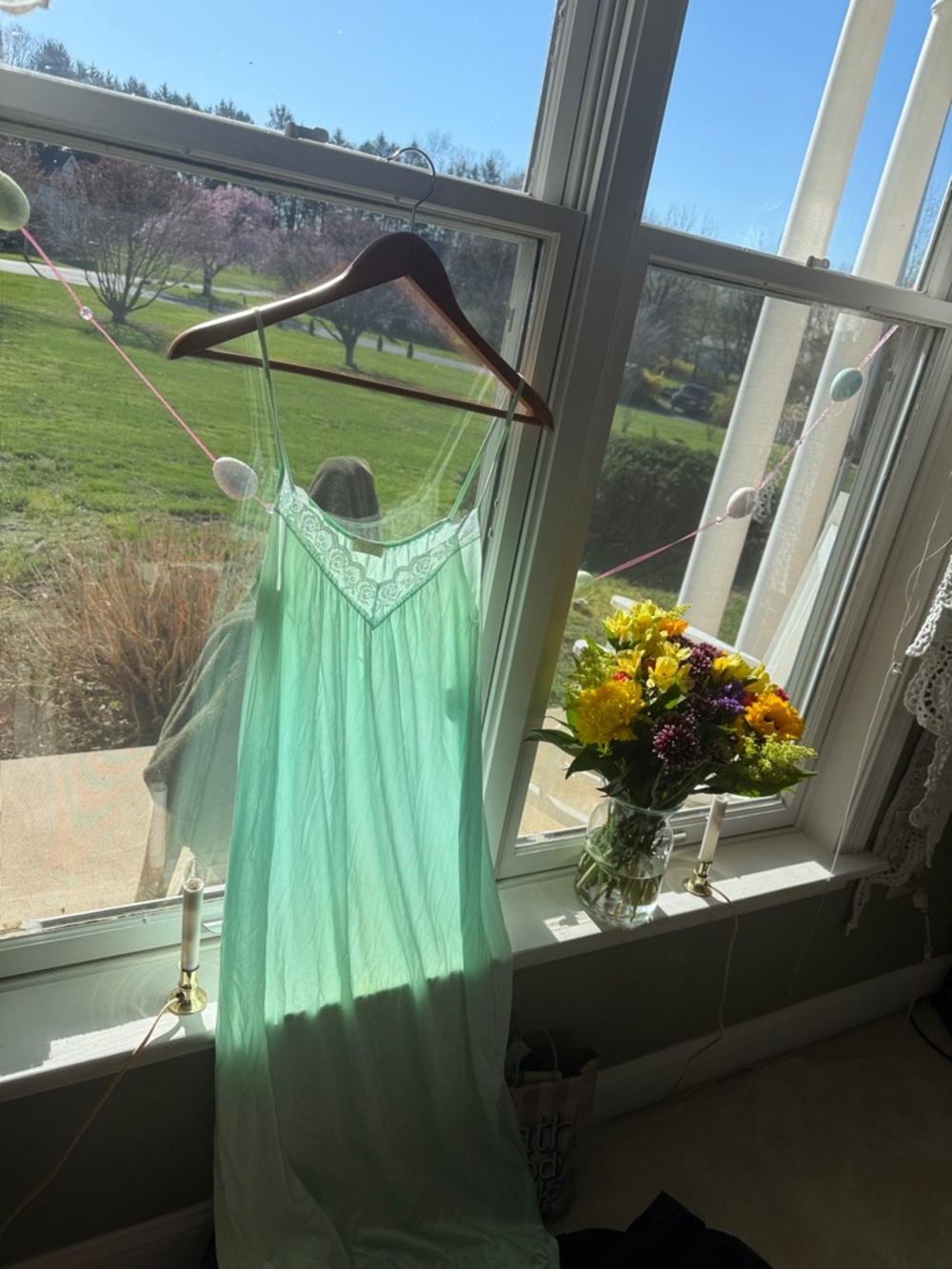 Light Mint Green Slip Dress or nighty vintage